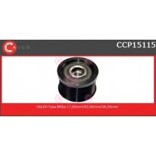 CCP15115 CASCO Ременный шкив, генератор