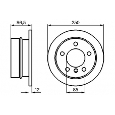 0 986 478 863 BOSCH Тормозной диск