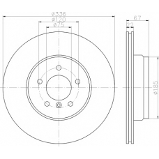 8DD 355 111-962 HELLA PAGID Тормозной диск