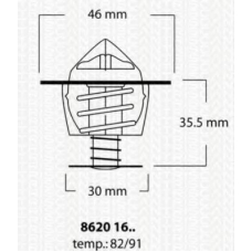 8620 1691 TRISCAN Термостат, охлаждающая жидкость
