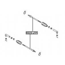 0222-J31 ASVA Осевой шарнир, рулевая тяга