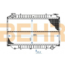 0100479 BEHR Radiator