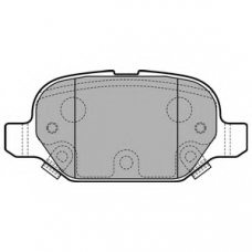 LP2761 DELPHI Комплект тормозных колодок, дисковый тормоз