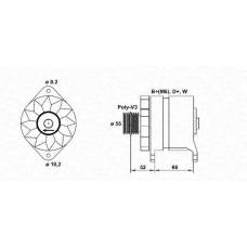 943346108010 MAGNETI MARELLI Генератор