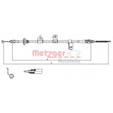 17.6027 METZGER Трос, стояночная тормозная система