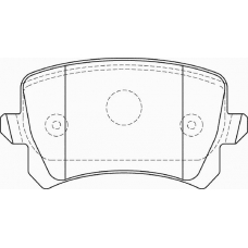 FD7403A NECTO Комплект тормозных колодок, дисковый тормоз