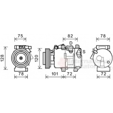 8300K218 VAN WEZEL Компрессор, кондиционер