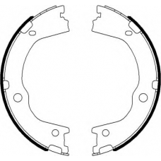 8DA 355 050-931 HELLA PAGID Комплект тормозных колодок, стояночная тормозная с