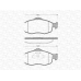 363702160320 MAGNETI MARELLI Комплект тормозных колодок, дисковый тормоз