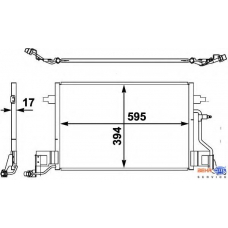 8FC 351 302-431 HELLA Конденсатор, кондиционер