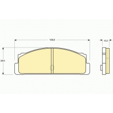 6101073 GIRLING Комплект тормозных колодок, дисковый тормоз
