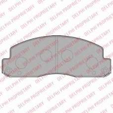 LP2243 DELPHI Комплект тормозных колодок, дисковый тормоз