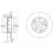 BG2288 DELPHI Тормозной диск