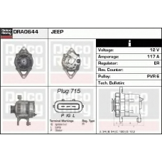 DRA0644 DELCO REMY Генератор