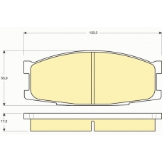 6110229 GIRLING Комплект тормозных колодок, дисковый тормоз