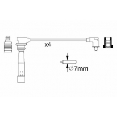 0 986 356 989 BOSCH Комплект проводов зажигания