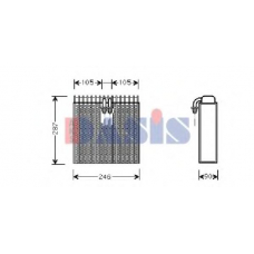 820224N AKS DASIS Испаритель, кондиционер