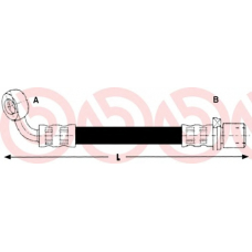 T 83 101 BREMBO Тормозной шланг