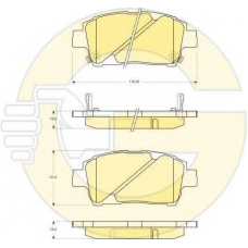 6132429 GIRLING Комплект тормозных колодок, дисковый тормоз