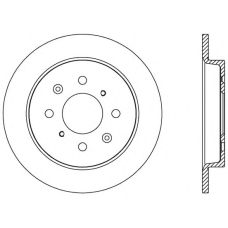 BDA2553.10 OPEN PARTS Тормозной диск