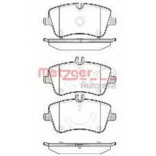 0768.10 METZGER Комплект тормозных колодок, дисковый тормоз