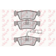 626.1284 VILLAR Комплект тормозных колодок, дисковый тормоз