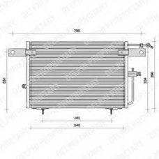 TSP0225083 DELPHI Конденсатор, кондиционер