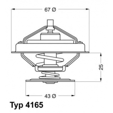 4165.79 WAHLER Термостат, охлаждающая жидкость
