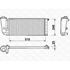 350213101003 MAGNETI MARELLI Радиатор, охлаждение двигателя