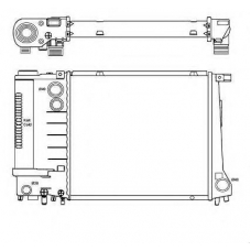 51356 NRF Радиатор, охлаждение двигателя
