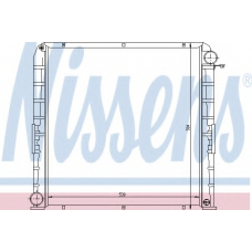 62346 NISSENS Радиатор, охлаждение двигателя