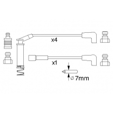 0 986 357 249 BOSCH Комплект проводов зажигания