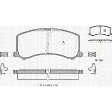 8110 69003 TRIDON Brake pads - front