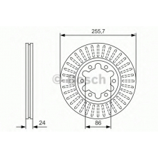 0 986 479 S41 BOSCH Тормозной диск