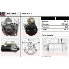 DRS3963 DELCO REMY Стартер