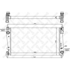 10-25770-SX STELLOX Радиатор, охлаждение двигателя