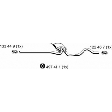 143066 ERNST Средний глушитель выхлопных газов