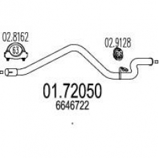 01.72050 MTS Труба выхлопного газа
