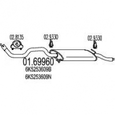 01.69960 MTS Глушитель выхлопных газов конечный