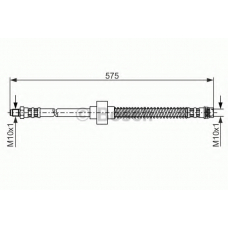 1 987 476 870 BOSCH Тормозной шланг