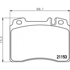 8DB 355 007-471 HELLA PAGID Комплект тормозных колодок, дисковый тормоз