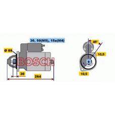 0 001 110 111 BOSCH Стартер