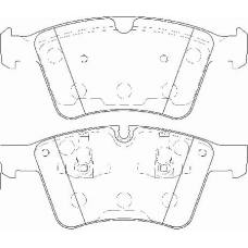 FD7400A NECTO Комплект тормозных колодок, дисковый тормоз