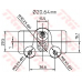 BWF251 TRW Колесный тормозной цилиндр