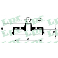 7D0228 LPR Тормозной барабан