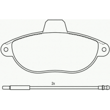 T9054 PAGID Комплект тормозных колодок, дисковый тормоз