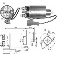 940113050481 MAGNETI MARELLI Тяговое реле, стартер