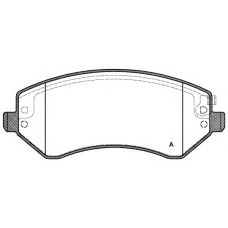 BPA0807.02 OPEN PARTS Комплект тормозных колодок, дисковый тормоз