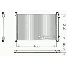 DCN09103 DENSO Конденсатор, кондиционер