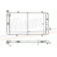 63481 NISSENS Радиатор, охлаждение двигателя